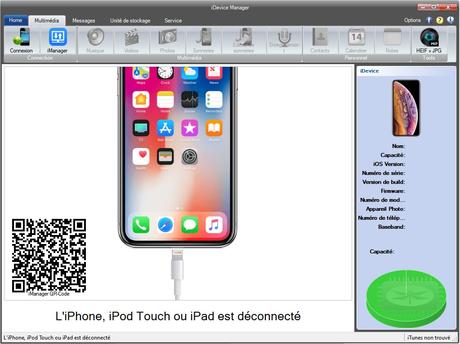 iDevice Manager - transférez vos fichiers de votre iPhone à votre PC KeyTweak - gestionnaire de touches clavier