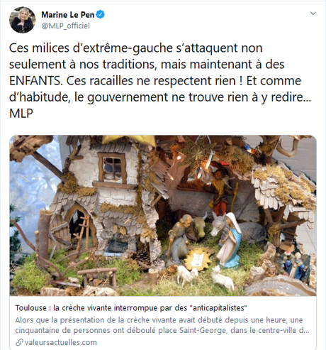 Crèche de Noël sous influence (de l'Opus Déï) à Toulouse : le combat pour la laïcité, c'est toujours pour les autres ou bien ?