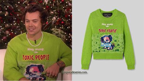 STYLE : Harry Styles’s Stay Away From Toxic People print jumper
