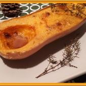 Butternut rôtie au four au Thym et Basilic - Oh, la gourmande..