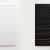 2012, Pierre Soulages : Peintures 102 x 130 cm, 21 mars 2012 (blanc) et 20 mars 2012 (noir)