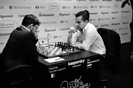 Le Français Maxime Vachier-Lagrave, n°4 mondial des échecs, battu par le Russe Ian Nepomniachtchi - Photo © Niki Riga