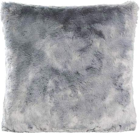 black faux fur pillow gray faux fur pillow