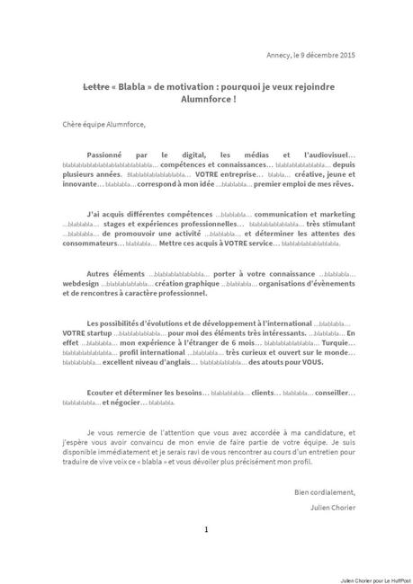 lettre de motivation candidature interne gratuite Quatre lettres de motivation qui te démarqueront des autres ...