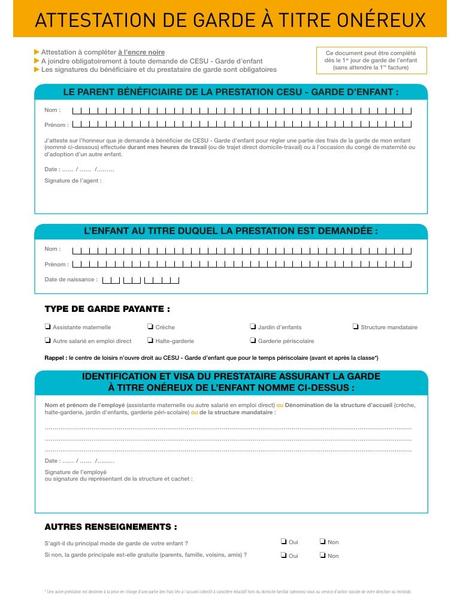 attestation enfant attestation de garde a titre onereux min - Fichier PDF