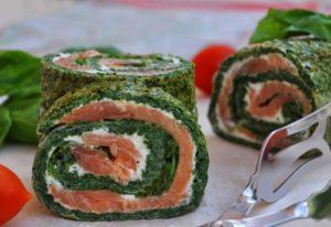 Roulé Léger aux Épinards Saumon et Fromage Frais WW