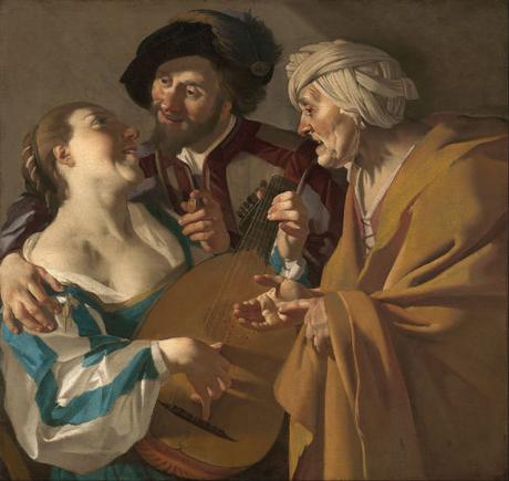 Dirck_van_Baburen 1622 L'entremetteuse ( The Procuress) musee des Beaux-Arts de Boston