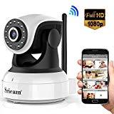 Sricam Caméra IP Wifi, Caméra de Surveillance Intérieure 1080P HD Sans fil, Moniteur Bébé, Caméra de sécurité pour IOS/ Android/ Windows PC, Surveiller Maison Enfant Animaux