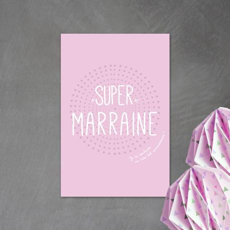 Carte 'Super Super Marraine' pour lui souhaiter un bel ...