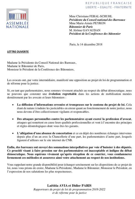 lettre adressée à un avocat lettre adressée à un avocat