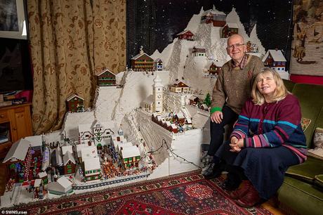 Un couple utilise 400 000 briques LEGO pour créer une station de ski