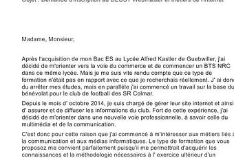 Lettre De Motivation Changement Dorientation Professionnelle