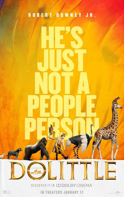 Affiche Dolby Cinema pour Le Voyage du Dr Dolittle de Stephen Gaghan