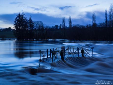 crue du canal de Nantes à Brest #SaintGoazec #Bretagne #Finistère