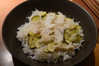 Dos de cabillaud et courgettes à la sauce citronnée