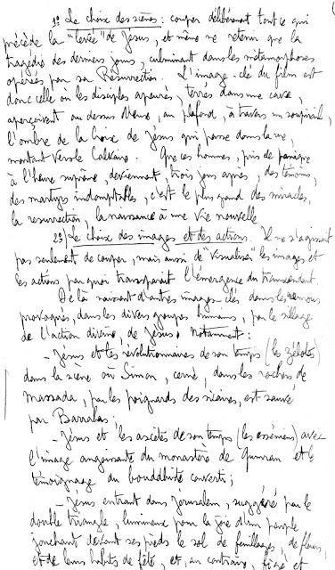 Projet film Jésus, sillon