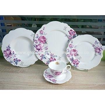 floral dinnerware sets purple floral dinner sets