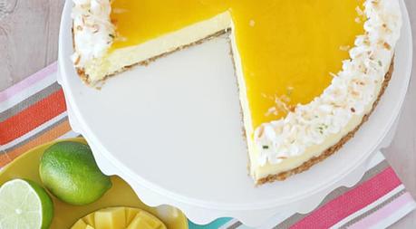 Cheesecake à la mangue et citron Cheesecake à la mangue et citron