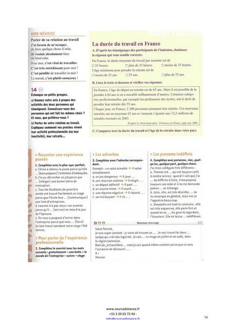 réponse négative stage YourSchool - FFRAINT - Page 16-17