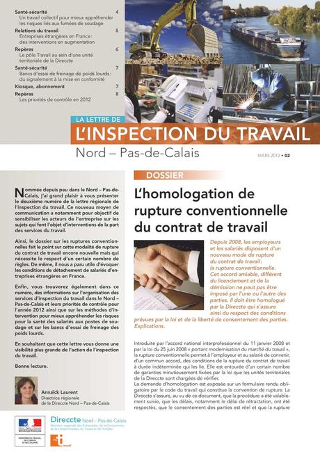 lettre de sensibilisation pour un salarié Calaméo - Lettre Régionale de l'Inspection du Travail N°2