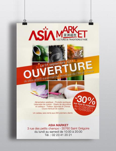 affiche ouverture magasin Affiche Ouverture du magasin Création | Alimentation ...