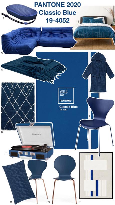 pantone 2020 classic blue bleu roi décoration intérieure - clem around the corner