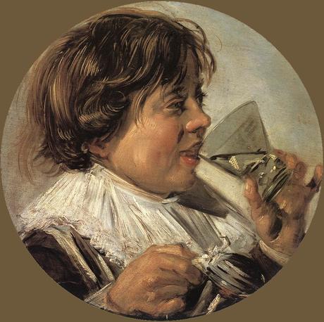 Hals 1625-28 Drinking Boy (Taste) Boy with a glass and a pewter jug Staatliches Museum Schwerin