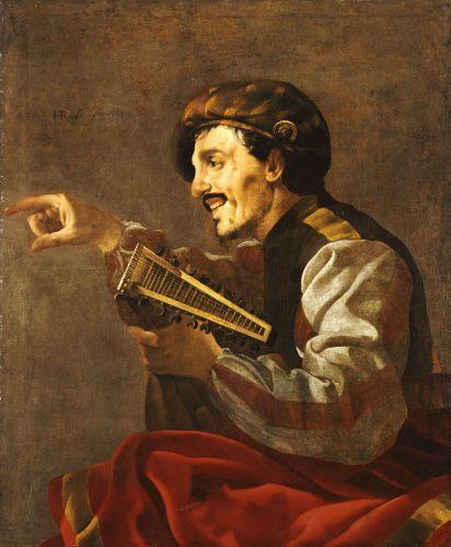Ter Brugghen 1624 Pointing Lute Player coll priv