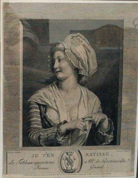 Danloux Je t'en ratisse 1784. gravure de Beljambe
