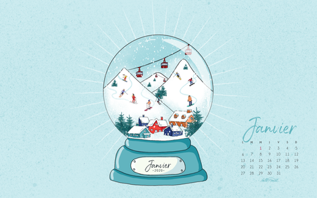 Fonds d'écran janvier 2020 – January 2020 Calendar Wallpapers