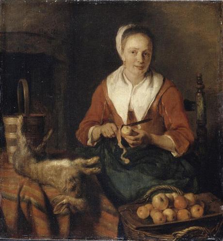 Metsu 1655-57 La peleuse de pommes Louvre