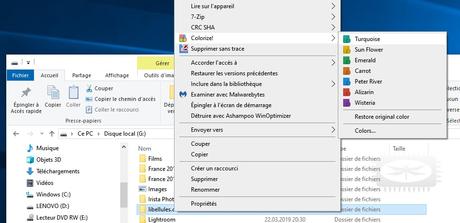 Folder Colorizer - appliquez une couleur différente pour chaque dossier
