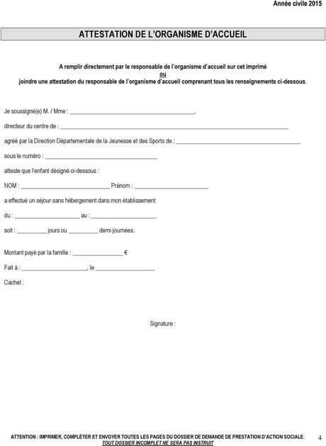 attestation hebergement enfant | À Découvrir