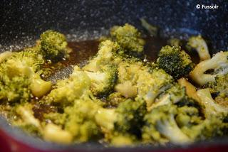 Saumon brocolis d'inspiration japonaise