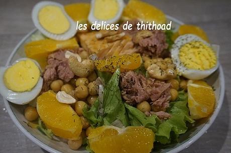 Salade de saumon à l'orange Salade de saumon à l'orange