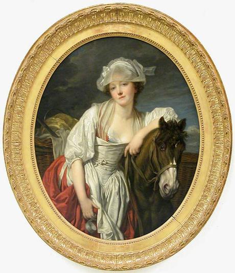Greuze 1772-73 La laitiere Louvre Faux pendant de La Cruche cassee