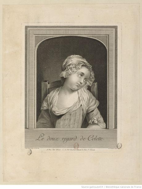 Greuze 1778 Le_doux_regard_de_Colette gravure Dennel_Antoine-Francois Gallica