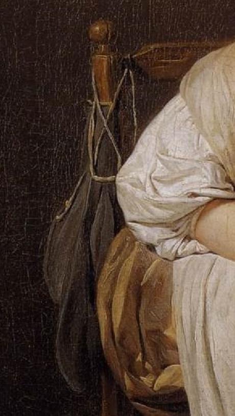 Greuze La paresseuse italienne detail sac