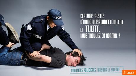 Ici le policier est seul. Sur Cédric, ils s'y sont mis à trois !