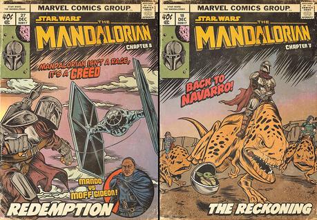 The Mandalorian: un artiste crée des covers de comics vintage