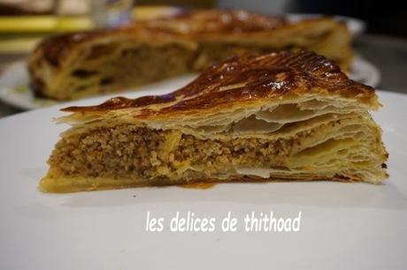 Galette des rois à la crème de noisettes et orange