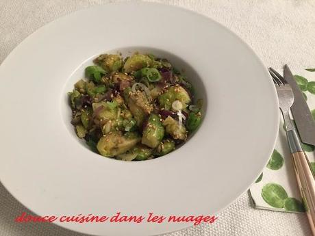 Choux de Bruxelles au gingembre et sésame Choux de Bruxelles au gingembre et sésame