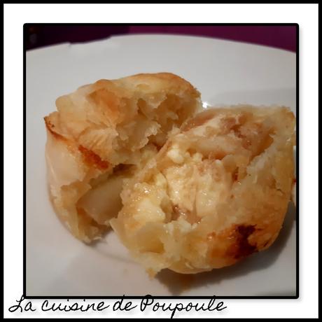 Mini tourte feuilleté pomme, spéculoos et miel