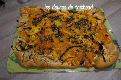 pizza aux carottes colorées