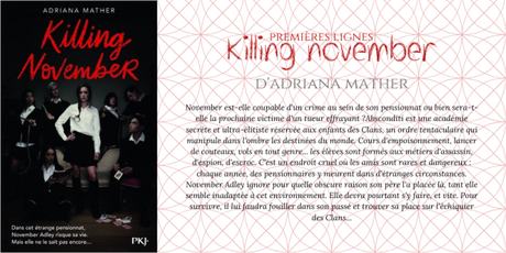 Premières lignes #99 : Killing november