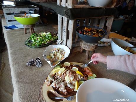 Brunch de Noël au Restaurant de plage Nederzandt à Noordwijk (Pays-Bas)