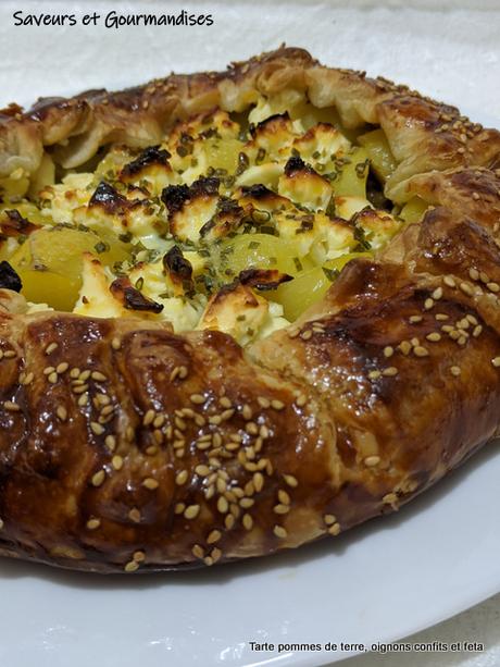 Tarte feuilletée Légumes et Fromage.