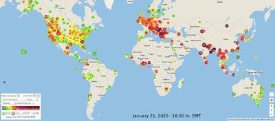 Où peut-on voir l’air pollué ?