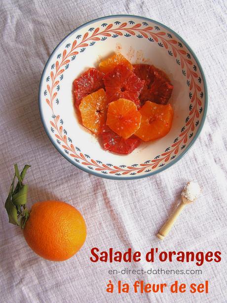 La salade d'hiver aux oranges à la fleur de sel