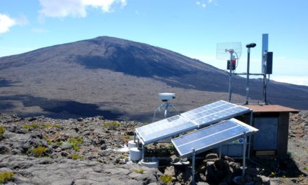 Station de surveillance de l'activité magmatique et sismique du Piton de la Fournaise